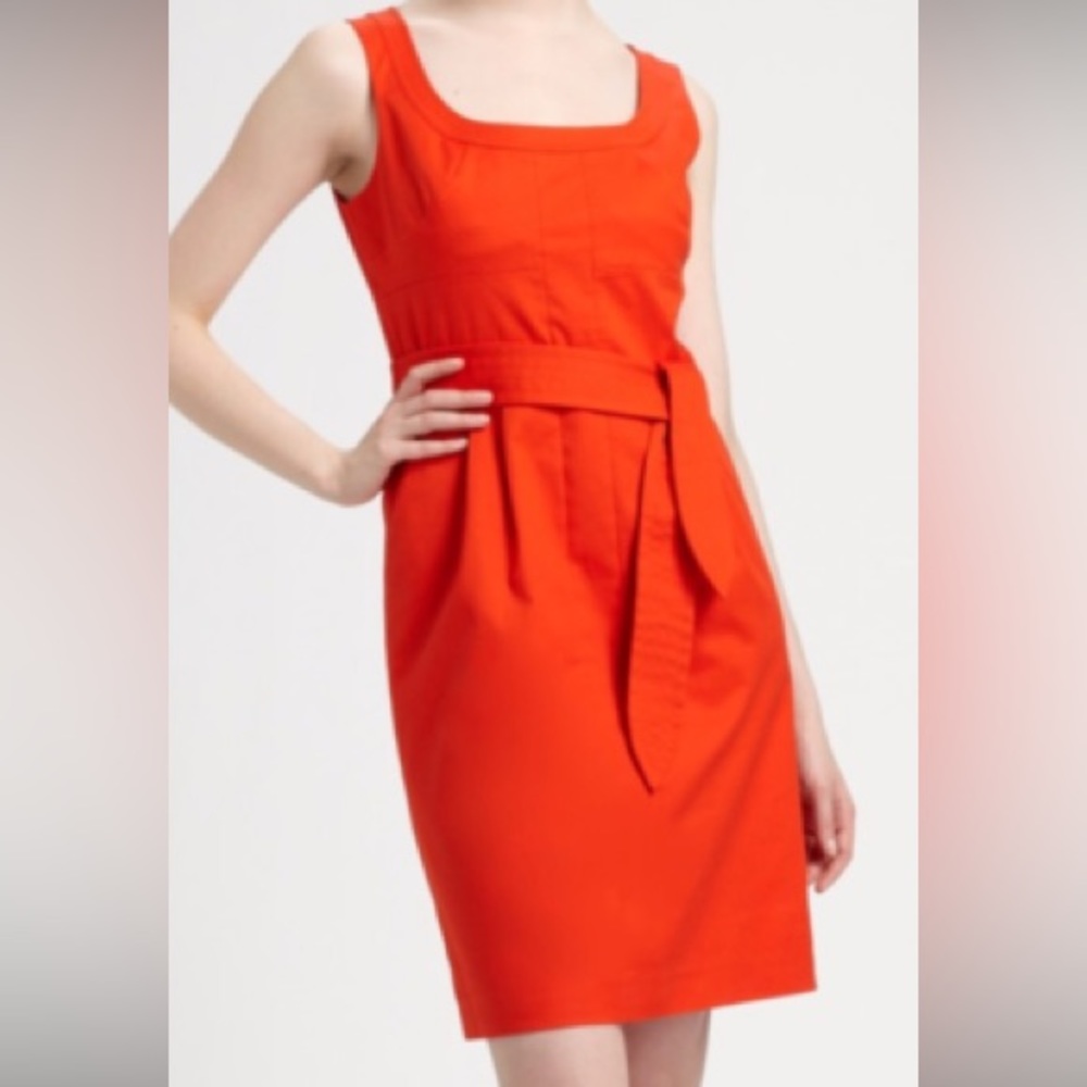 Tory Burch beautiful poppy red Lena dress size 6.